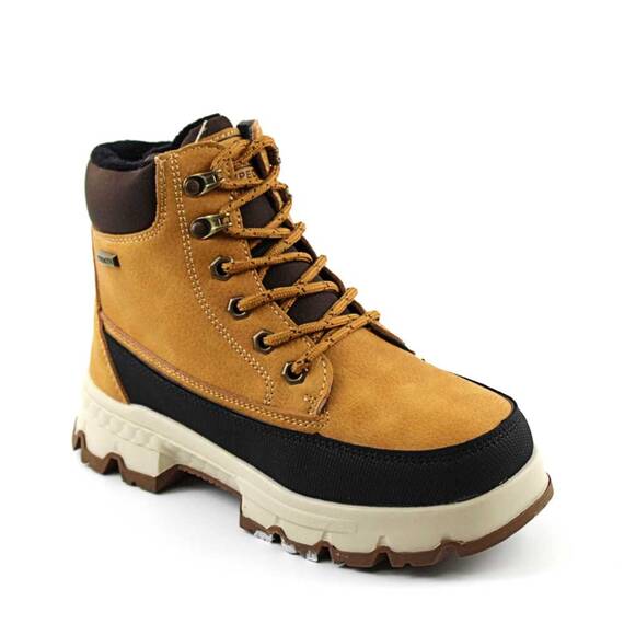 Bocanci impermeabili pentru copii , cu talpa antiaderenta C40317-3-KAKI, Culoare (12): Camel, Marime (12): 35 - - Roveli
