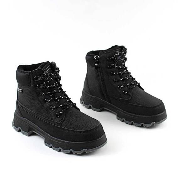 Bocanci impermeabili pentru copii , cu talpa antiaderenta C40317-BLACK, Culoare (12): Negru, Marime (12): 36 - 2- Roveli