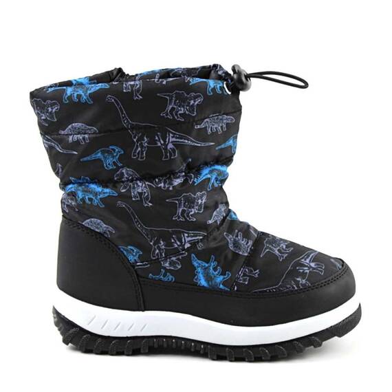 Cizme copii , imblanite de zapada , pentru copii A31-BLACK, Culoare (12): NEGRU/MULTICOLOR, Marime (12): 33 - 3- Roveli
