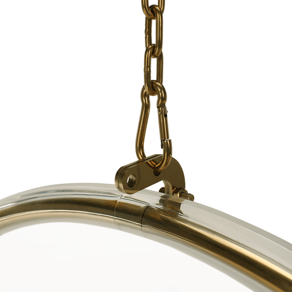 Scaun suspendat, transparent/ auriu/ alb, BUBBLE TIP 1 - 21- Roveli