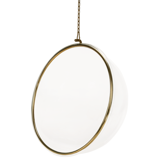 Scaun suspendat, transparent/ auriu/ alb, BUBBLE TIP 1 - 25- Roveli