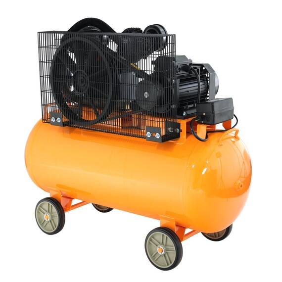 Stager Air 60C200 compresor aer, 200L, 10bar, 600L/min, trifazat, angrenare curea - 2- Roveli