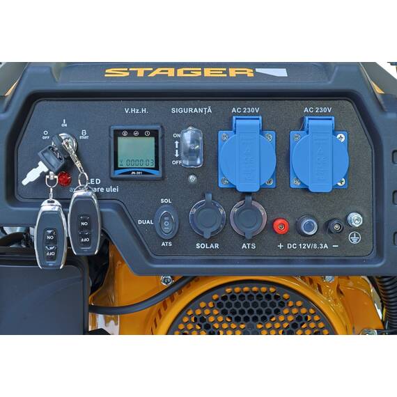 Stager FD 3600ER Automatic Generator curent monofazat, 230V, 3.0kW, benzină, conector ATS, multistart, autonomie pana la 20h - 5- Roveli