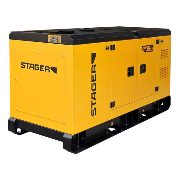 Stager YDY35S3 Generator insonorizat 35kVA, 46A, 1500rpm, trifazat, diesel - 3- Roveli