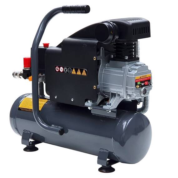 Stager HM1010K compresor aer, 6L, 8bar, 126L/min, monofazat, angrenare directa - 2- Roveli