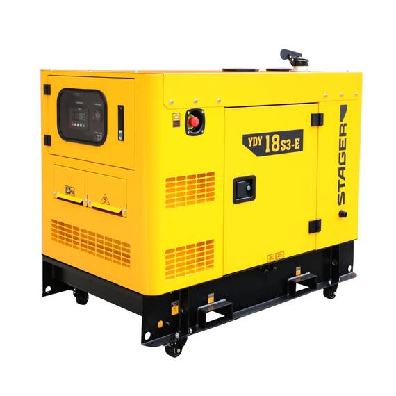 Stager YDY18S3-E Generator insonorizat 18kVA, 23A, 1500rpm, trifazat, diesel - 3- Roveli