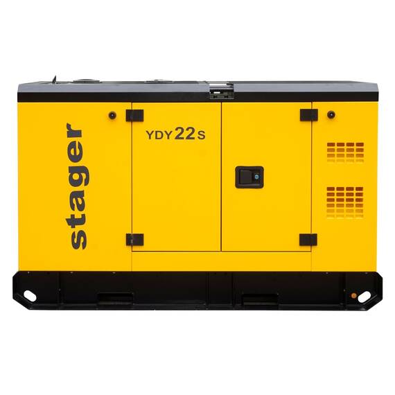 Stager YDY22S Generator insonorizat 22kVA, 87A, 1500rpm, monofazat, diesel - 4- Roveli