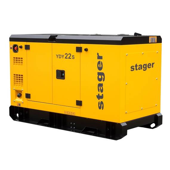 Stager YDY22S Generator insonorizat 22kVA, 87A, 1500rpm, monofazat, diesel - 5- Roveli