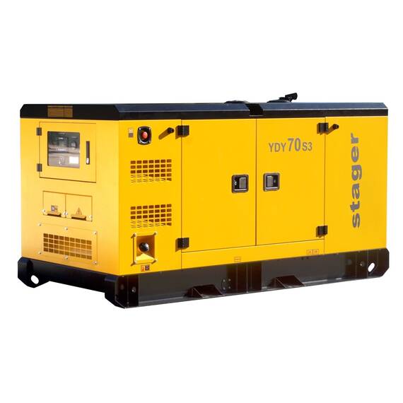 Stager YDY70S3 Generator insonorizat 70kVA, 89A, 1500rpm, trifazat, diesel - 2- Roveli