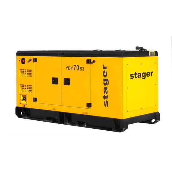 Stager YDY70S3 Generator insonorizat 70kVA, 89A, 1500rpm, trifazat, diesel - 5- Roveli