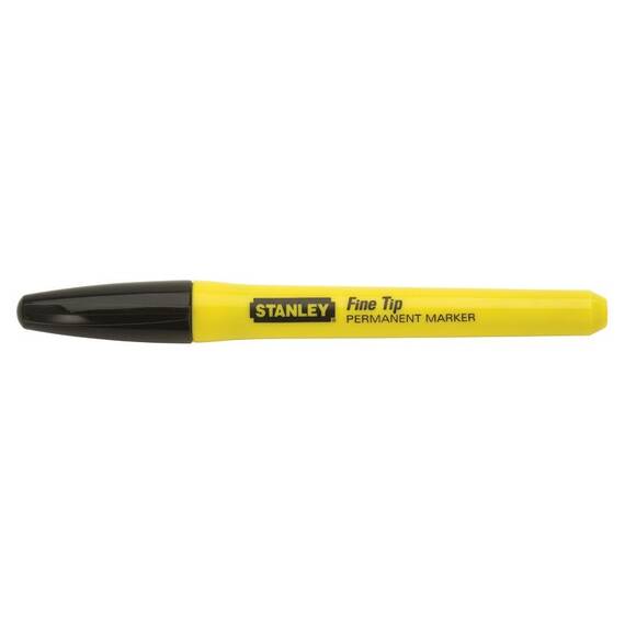 Stanley 0-47-316 Set 2 Markere permanente, negru, varf subtire - - Roveli