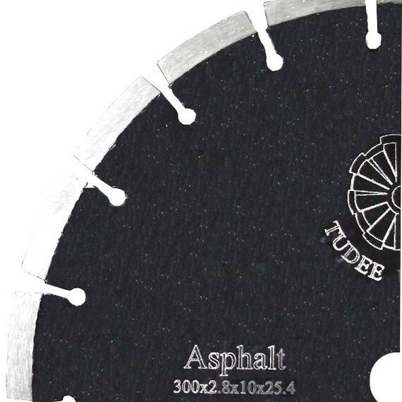 Tudee Disc diamantat debitare asfalt, profesional, 300x25.4x10x2.8mm - 2- Roveli