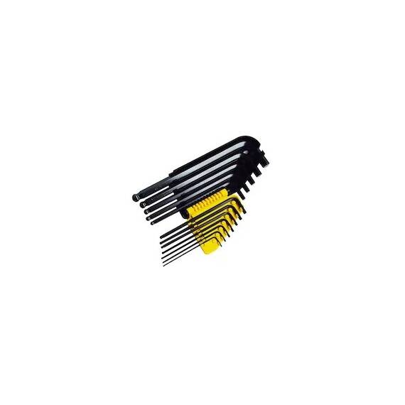 Stanley 0-69-257 Set 12 Chei imbus lungi, Cap sferic 1/16-3/8", L - 2- Roveli