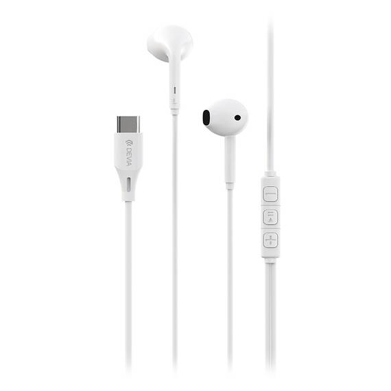 CASCA STEREO 1.2M CU MUFA TIP C - ALB - 2- Roveli
