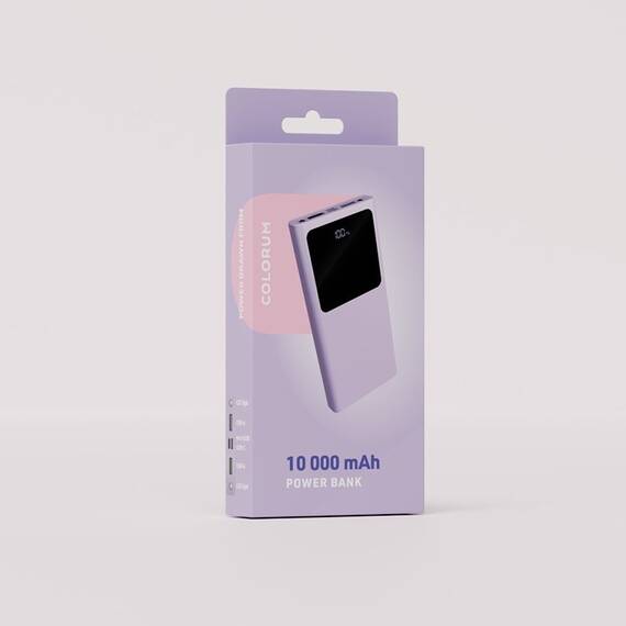 POWER BANK PD + QC 10000MAH - LAVANDA - 4- Roveli