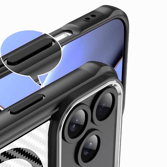 HUSA PROTECTIE CARBON DEFENDER MAG IPHONE 17 PRO MAX 6.9" - NEGRU - 3- Roveli
