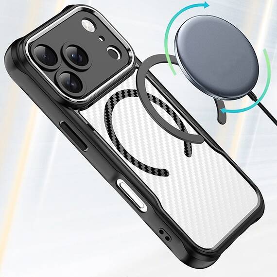 HUSA PROTECTIE CARBON DEFENDER MAG IPHONE 17 PRO MAX 6.9" - NEGRU - 4- Roveli