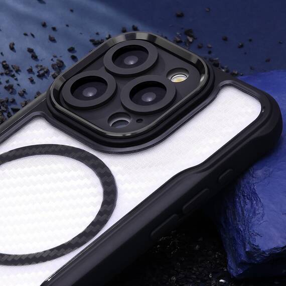 HUSA PROTECTIE CARBON DEFENDER MAG IPHONE 17 PRO MAX 6.9" - NEGRU - 6- Roveli