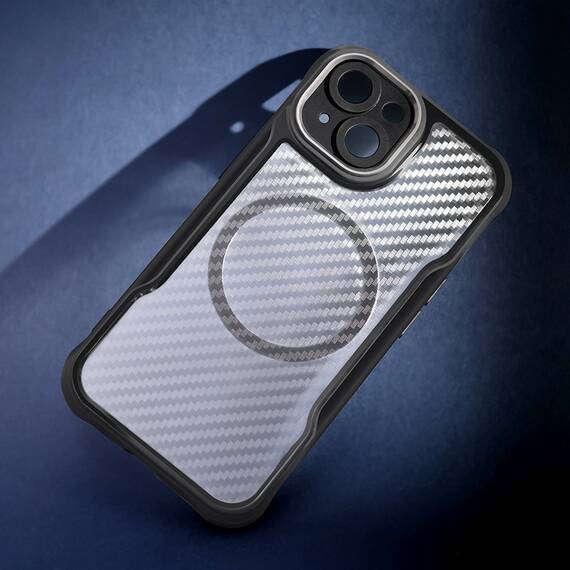 HUSA PROTECTIE CARBON DEFENDER MAG IPHONE 17 PRO MAX 6.9" - NEGRU - 7- Roveli