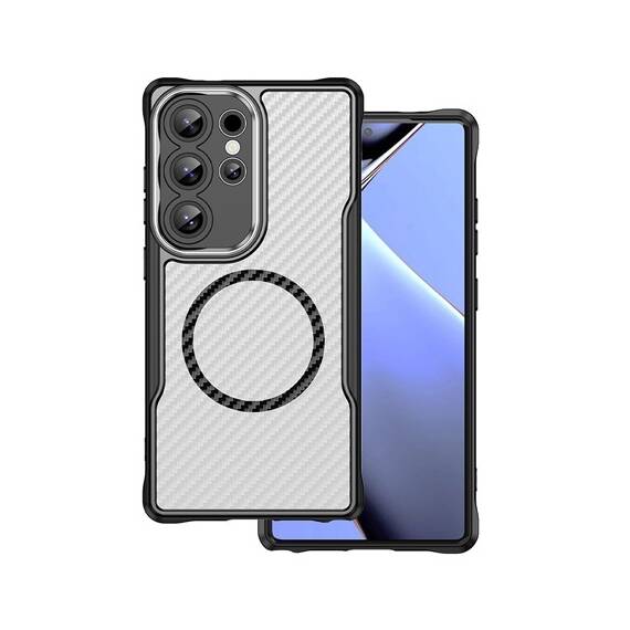 HUSA PROTECTIE CARBON DEFENDER MAG SAMSUNG S25 ULTRA - NEGRU - - Roveli