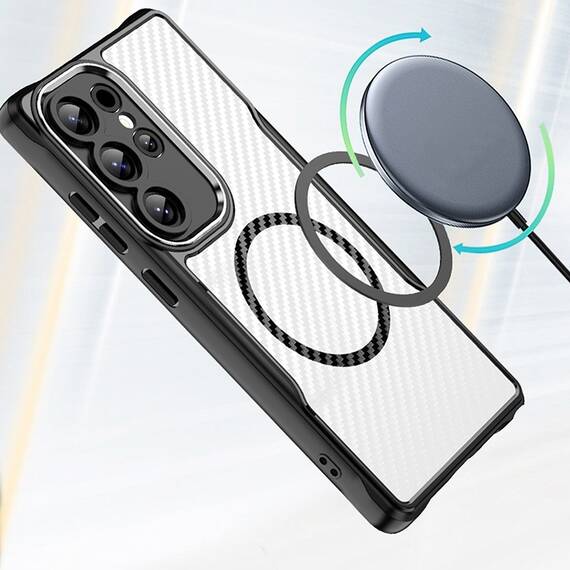 HUSA PROTECTIE CARBON DEFENDER MAG SAMSUNG S25 ULTRA - NEGRU - 3- Roveli