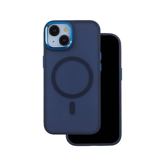 HUSA SILICON PENTRU IPHONE 17 PRO MAX CU INEL - ALBASTRUI NAVY - - Roveli