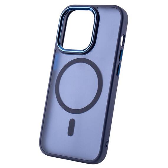 HUSA SILICON PENTRU IPHONE 17 PRO MAX CU INEL - ALBASTRUI NAVY - 3- Roveli