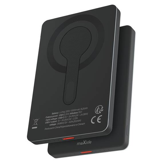 POWER BANK WIRELESS CU PRINDERE MAGNETICA 20W PD 5000MAH - 4- Roveli