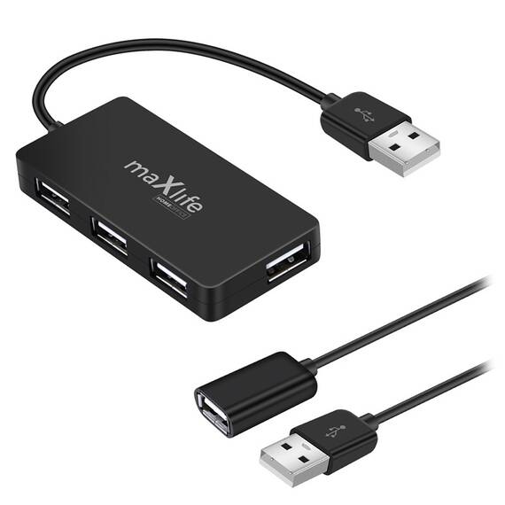 USB HUB 4 USB CABLU 0.15M + CABLU 1.5M - 2- Roveli