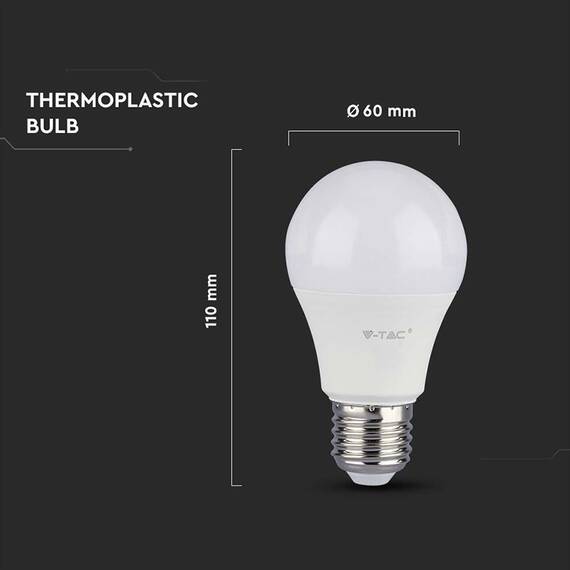 BEC LED A60 E27 10.5W 3000K ALB CALD - 4- Roveli