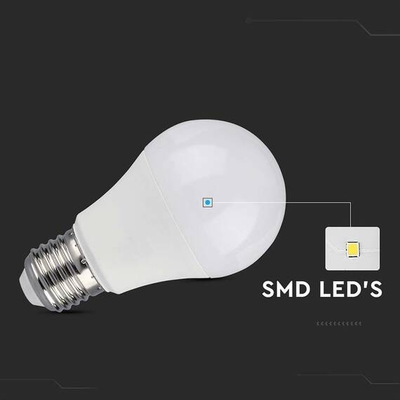BEC LED A60 E27 10.5W 4000K ALB NEUTRU - 5- Roveli