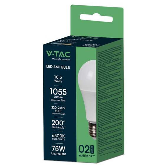 BEC LED A60 E27 10.5W 6500K ALB RECE - 3- Roveli