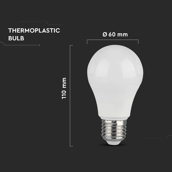 BEC LED A60 E27 10.5W 6500K ALB RECE - 4- Roveli
