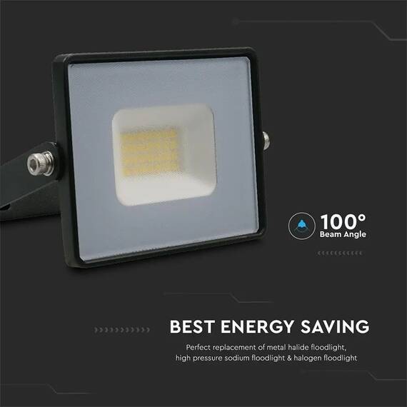 REFLECTOR LED SMD 20W 4000K IP65 - NEGRU - 9- Roveli