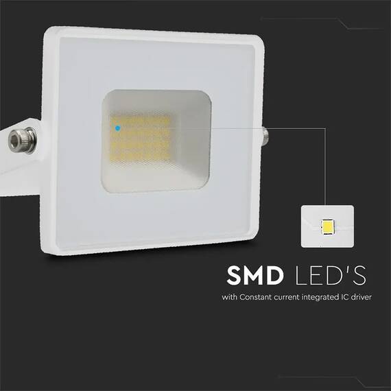 REFLECTOR LED SMD 20W 6500K IP65 - ALB - 7- Roveli