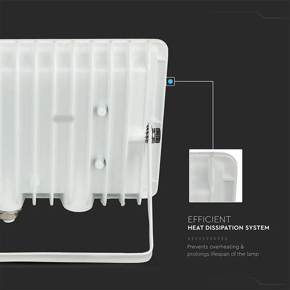 REFLECTOR LED SMD 20W 6500K IP65 - ALB - 8- Roveli