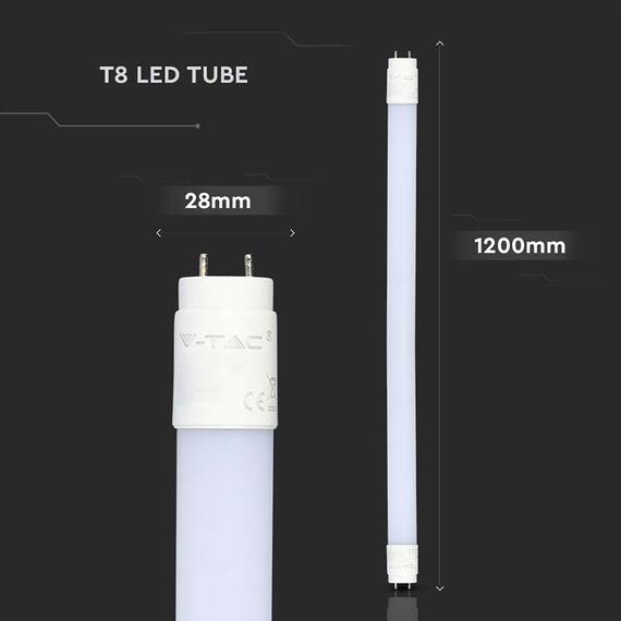 TUB LED T8 12W 120CM 4000K ALB NEUTRU - 160LM/WATT - 5- Roveli