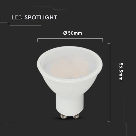 BEC SPOT LED GU10 10W 3000K ALB CALD, CIP CREE - 4- Roveli