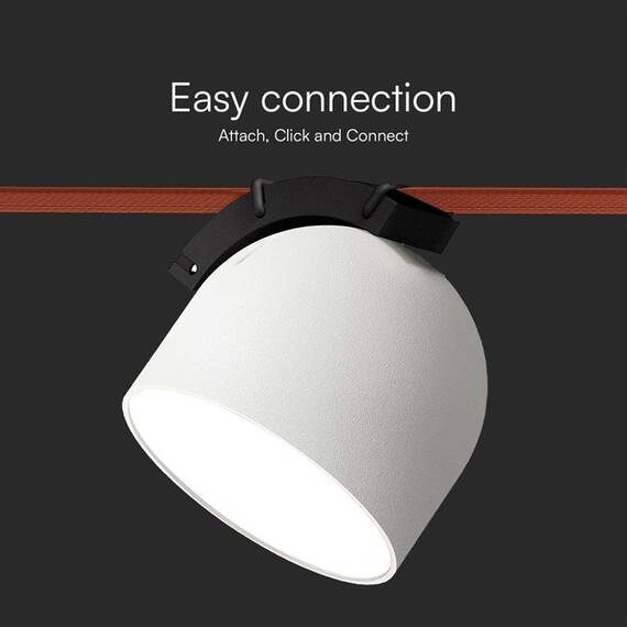 CORP LED MAGNETIC TRACKLIGHT 12W 3000K - ALB - 7- Roveli