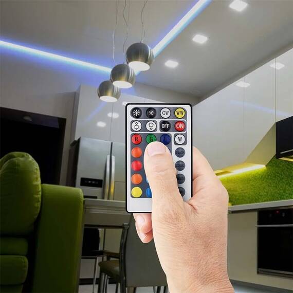 CONTROLLER BANDA LED RGB + ALB 26 BUTOANE - 7- Roveli