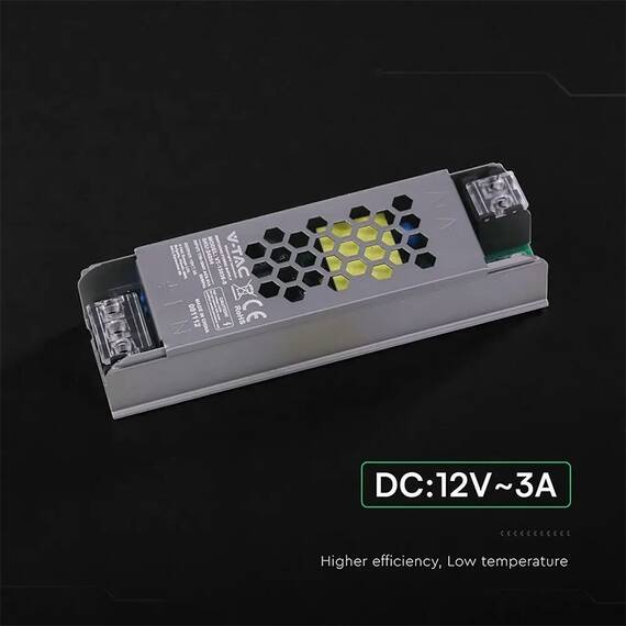 SURSA ALIMENTARE SLIM 12V 36W 3A IP20 - 6- Roveli