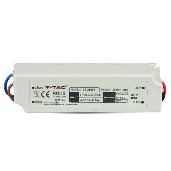 SURSA ALIMENTARE SLIM 12V 30W 2.5A IP67 - 3- Roveli