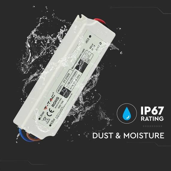 SURSA ALIMENTARE SLIM 12V 30W 2.5A IP67 - 7- Roveli