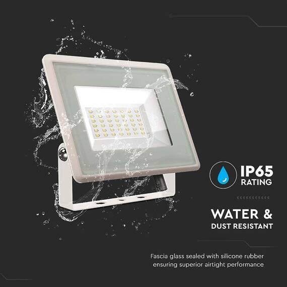 REFLECTOR LED SMD 30W 6500K IP65 - ALB - 10- Roveli