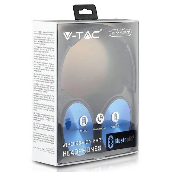 CASCA WIRELESS BLUETOOTH - ALBASTRU - 7- Roveli