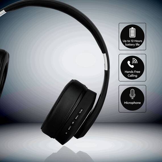 CASCA WIRELESS BLUETOOTH/MSD - NEGRU - 9- Roveli