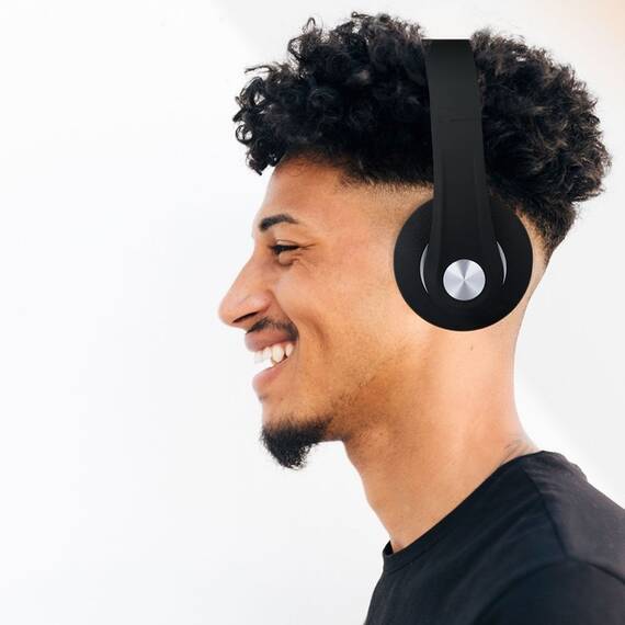 CASCA WIRELESS BLUETOOTH/MSD - NEGRU - 10- Roveli