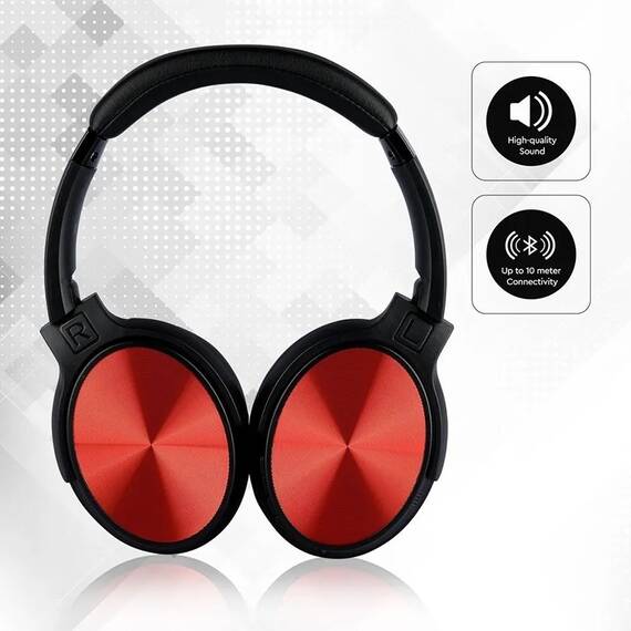 CASCA WIRELESS BLUETOOTH - ROSU - 10- Roveli