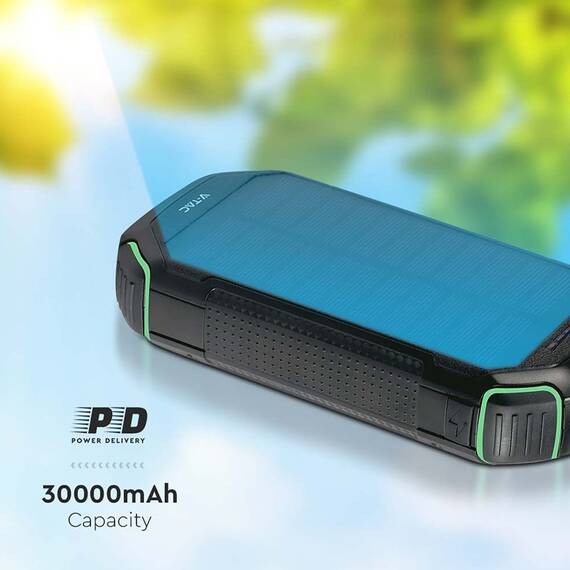 POWER BANK 30000MAH CU INCARCARE SOLARA - 5- Roveli