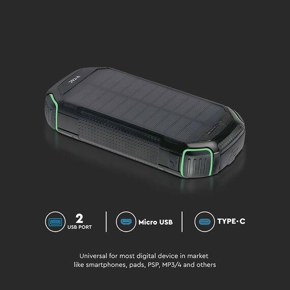 POWER BANK 30000MAH CU INCARCARE SOLARA - 9- Roveli